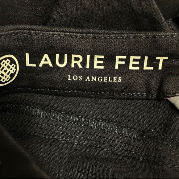 Laurie Felt Black Silky Denim Lace-Up Fly Boot-Cut Flare Jeans Size XXS 26 | 2 - Picture 9 of 13